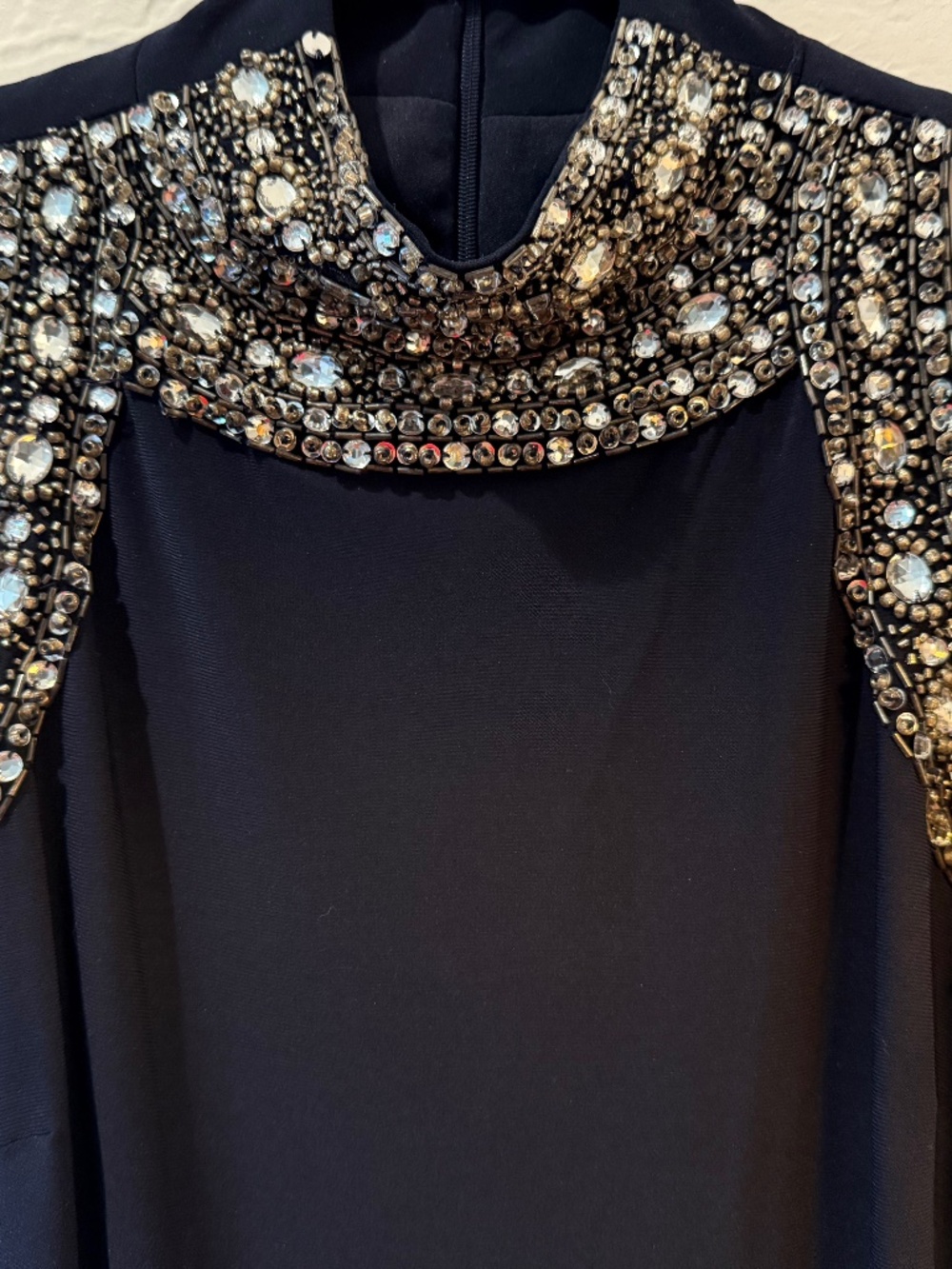 Black Jeweled maxi dress